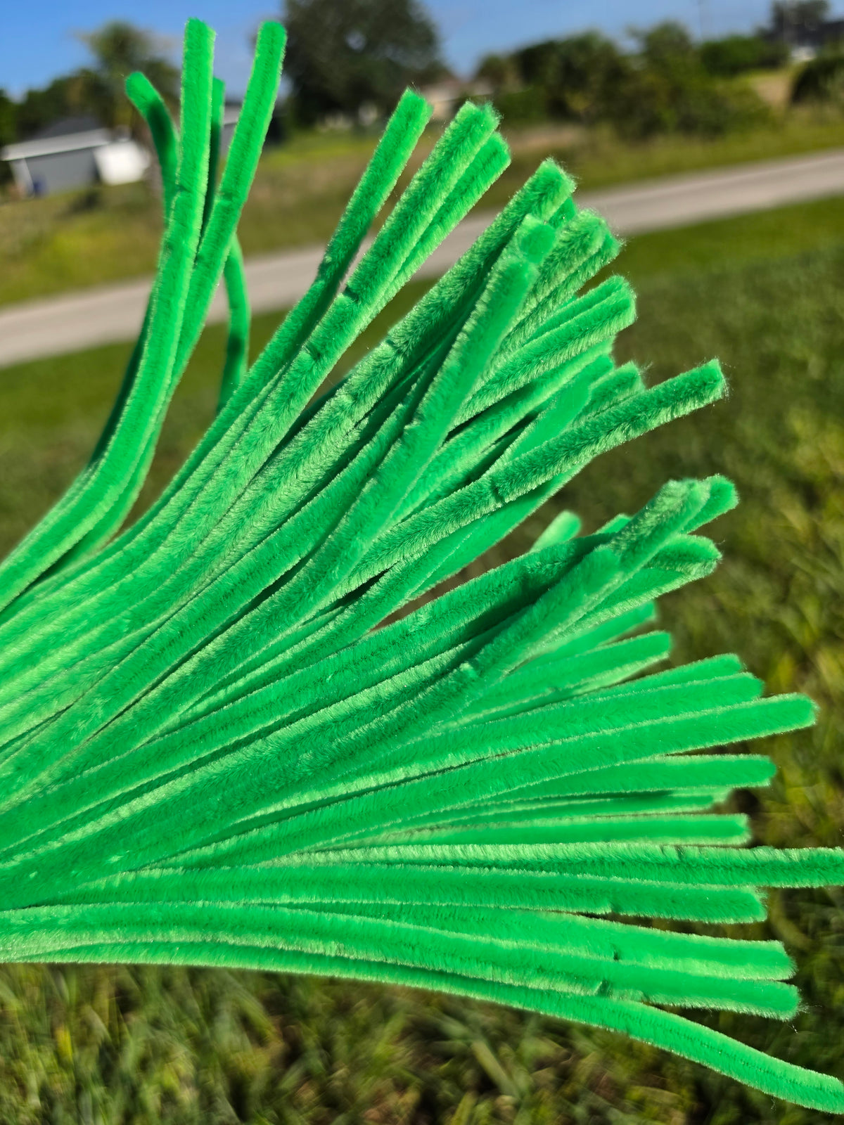 Premium Chenille Pipe Cleaners – 100 Pieces | 30 cm (8 mm)